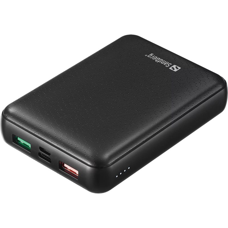 Sandberg Varavirtalähde, 15 000mAh, USB-C PD 45W + 2x USB-A, musta