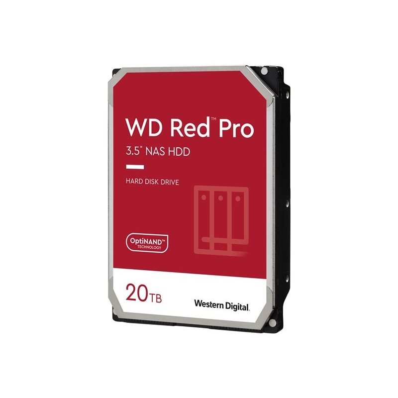 Western Digital 20TB WD Red Pro, sisäinen 3.5" kiintolevy, SATA III, 7200 rpm, 512MB