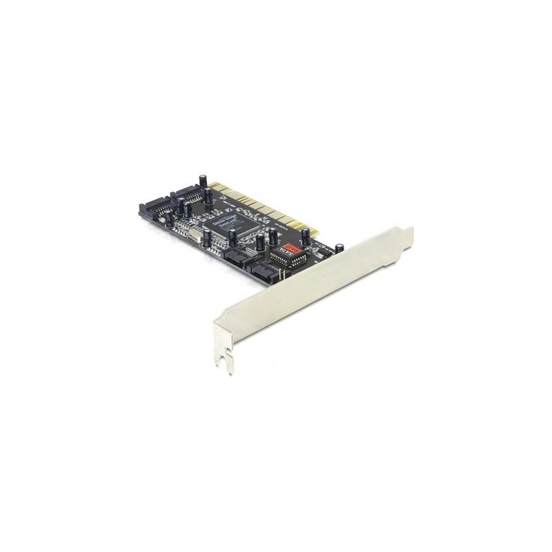 DeLock Ohjainkortti PCI, SATA 1.5Gb/S,4xSATA sis RAID 0, 1, 0+1