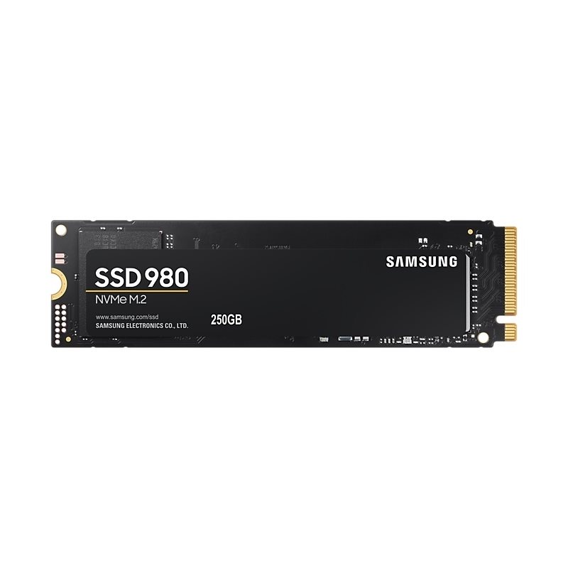 Samsung 250GB 980 SSD-levy, M.2 2280, PCIe 3.0 x4, NVMe 1.4, 2900/1300 MB/s
