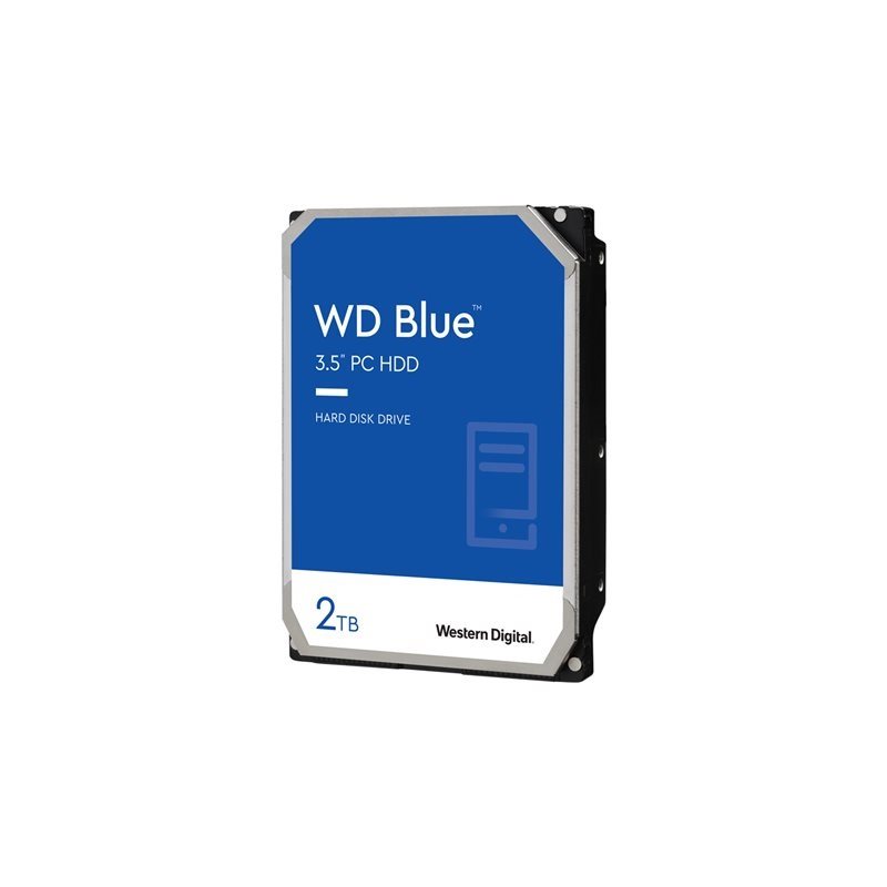 Western Digital 2TB WD Blue, sisäinen 3.5" kiintolevy, SATA III, 5400 rpm, 256MB