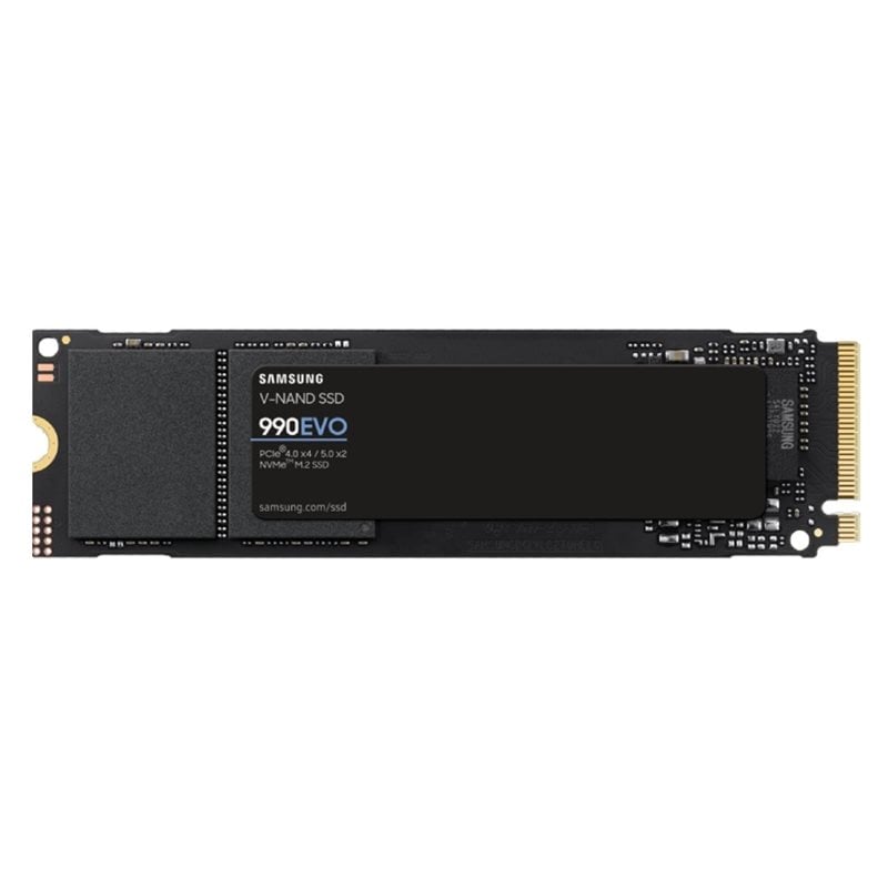 Samsung 1TB 990 EVO SSD-levy, PCIe 5.0 x2, NVMe 2.0, M.2 2280, 5000/4200 MB/s
