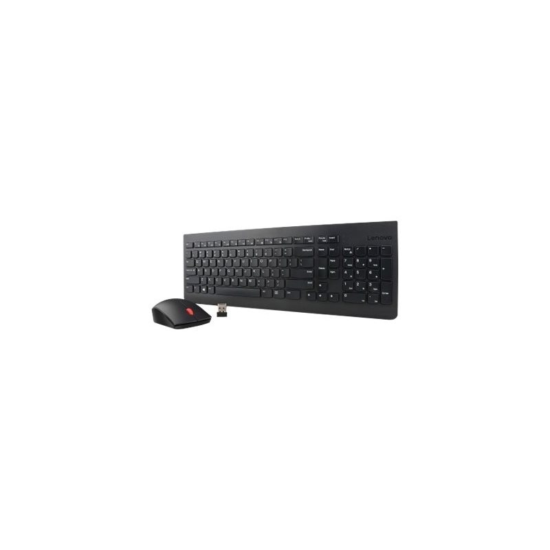 Lenovo Essential Wireless Keyboard and Mouse Combo, langaton näppäimistö ja hiiri, musta