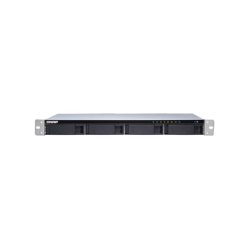 QNAP TS-431XeU, räkkiasennettava 4-paikkainen NAS-asema, 1U, 8GB, musta/harmaa