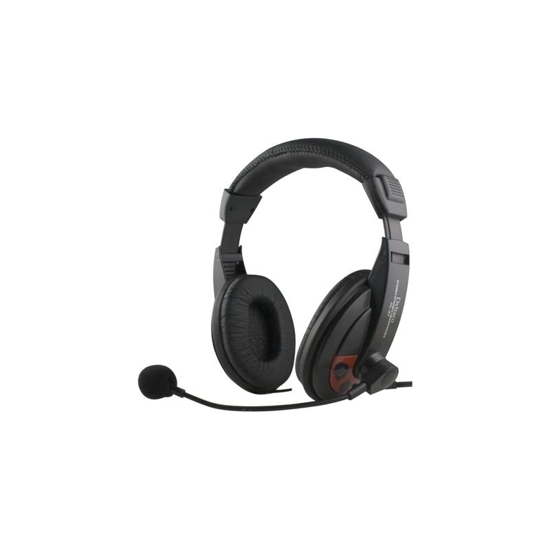 Deltaco Headset mikrofoni& äänensäätö, 2,5m kaapeli, blisterpakkaus