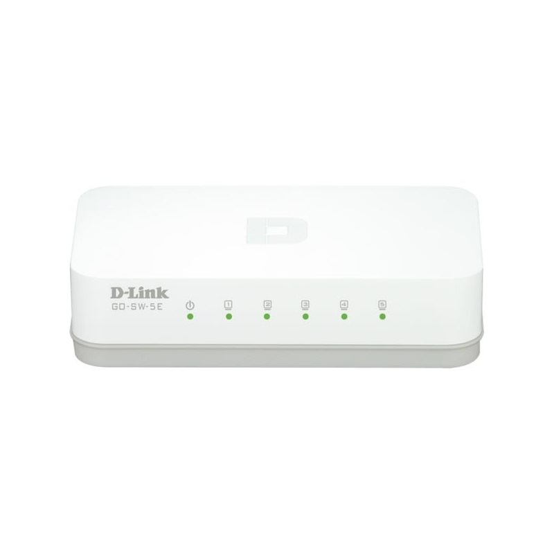 D-Link 5-Port Easy Desktop Switch, 5-port 10/100Mbps,valkoinen