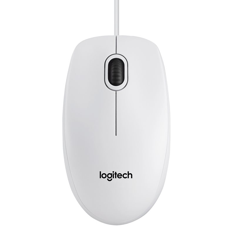 Logitech B100 Optical Mouse for Business, valkoinen