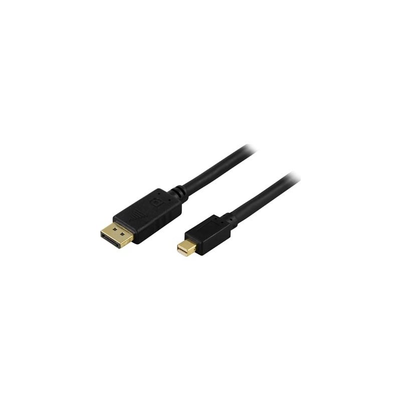 Deltaco DisplayPortMini DisplayPort monitorikaapeli, 20-pin u-u  5m
