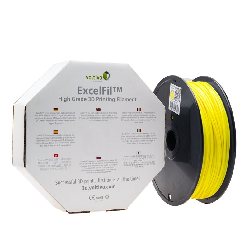 Voltivo ExcelFil 3D tulostuslanka, ABS, 3mm, keltainen