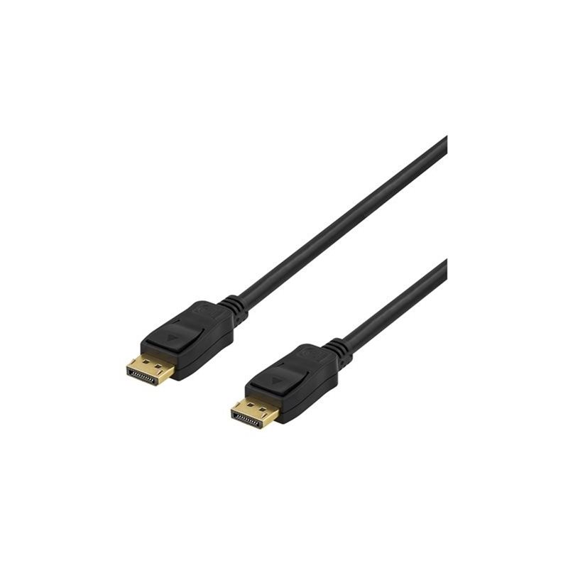 Deltaco DisplayPort 1.2 -näyttökaapeli, 10m, musta