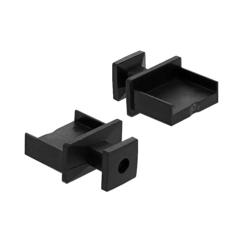 DeLock Pölysuoja USB-A gripillä, 10kpl, musta