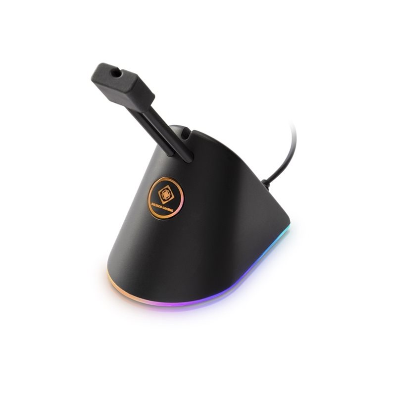 Deltaco Gaming GAM-044-RGB, RGB-valaisu hiiren kaapelipidike, musta (Tarjous! Norm. 17,90€)