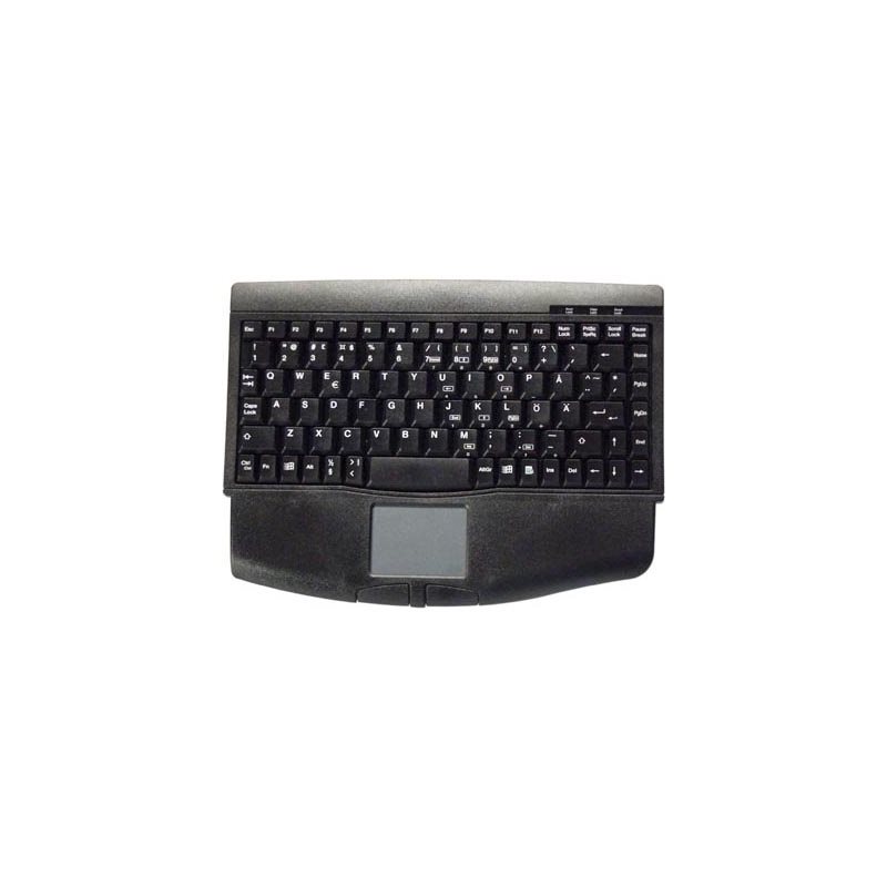 Deltaco Mininäppäimistö, touchpad, musta, USB
