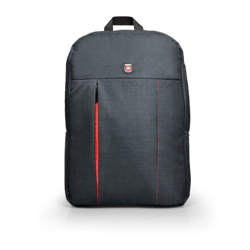 Port Designs PORTLAND Backpack, 15,6" kannettavan tietokoneen reppu, musta/punainen