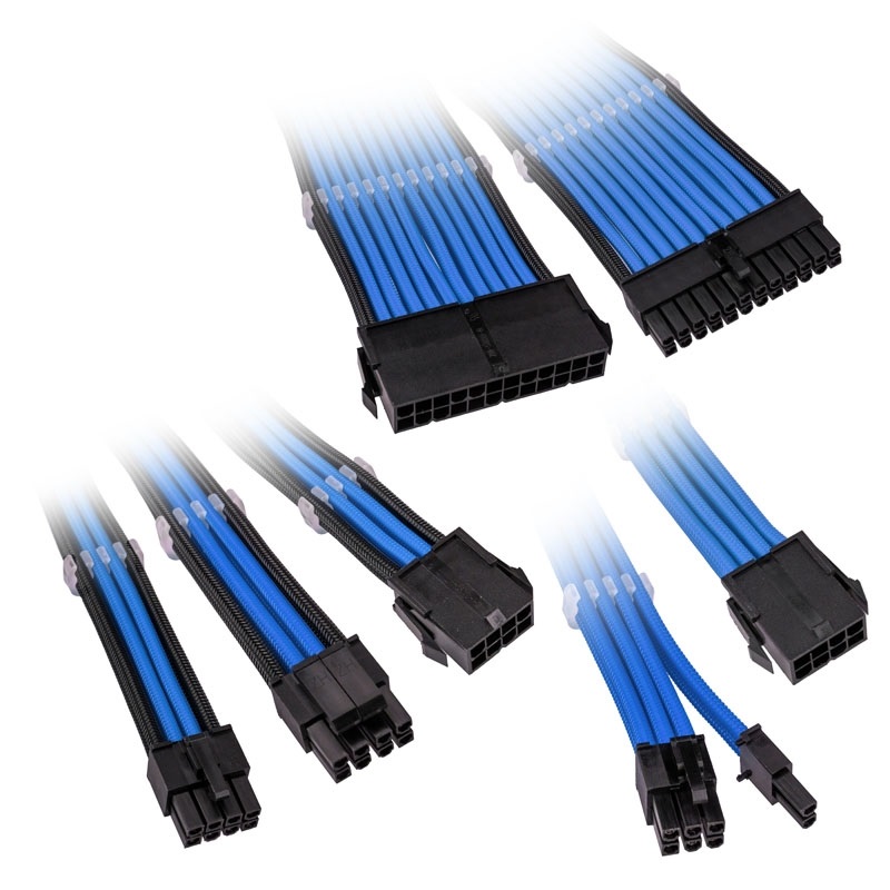 Kolink Core Adept Braided Cable Extension Kit - Blue, jatkokaapelisarja (Tarjous! Norm. 41,90€)