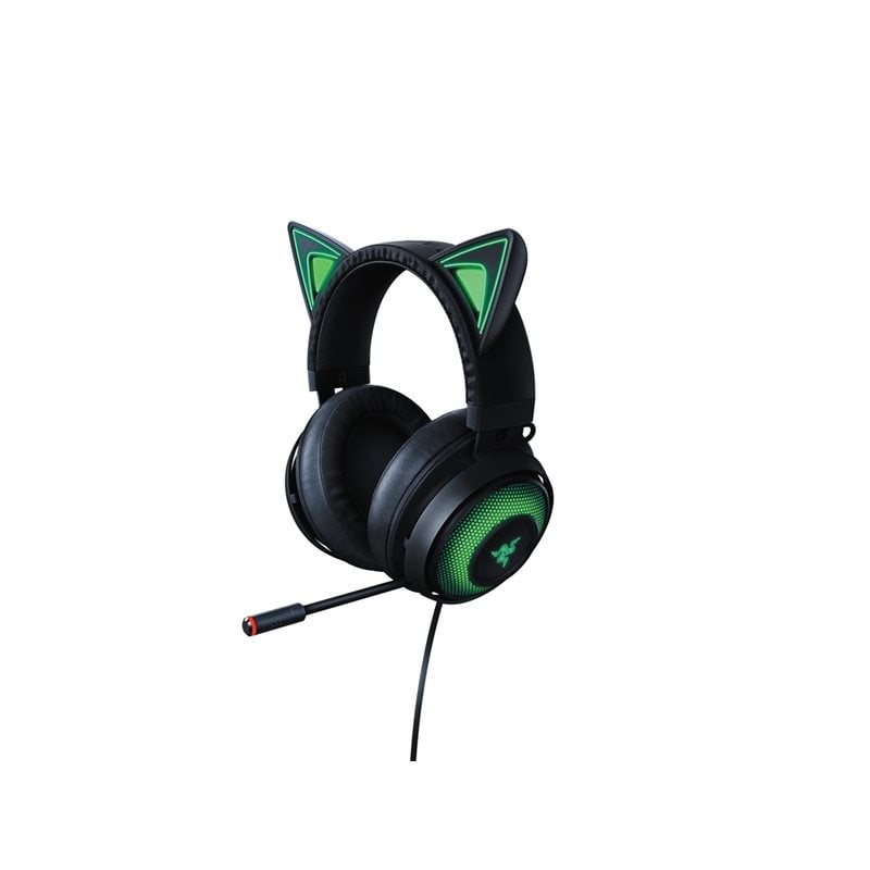 Razer Kraken - Kitty Edition -pelikuulokkeet mikrofonilla, USB, musta (Tarjous! Norm. 139,90€)