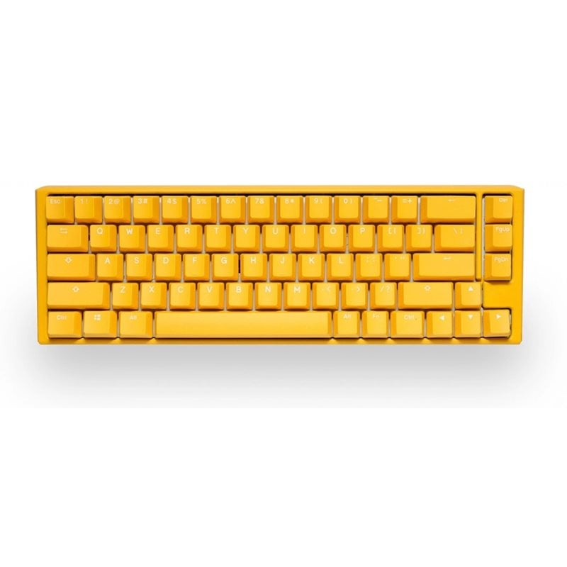 Ducky One 3 SF Yellow, mekaaninen näppäimistö, 65%, Cherry MX Black, keltainen
