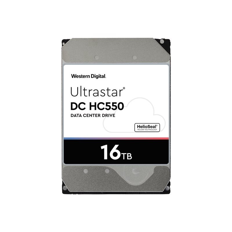 Western Digital 16TB Ultrastar DC HC550, sisäinen 3.5" kiintolevy, SATA III, 7200 rpm, 512MB