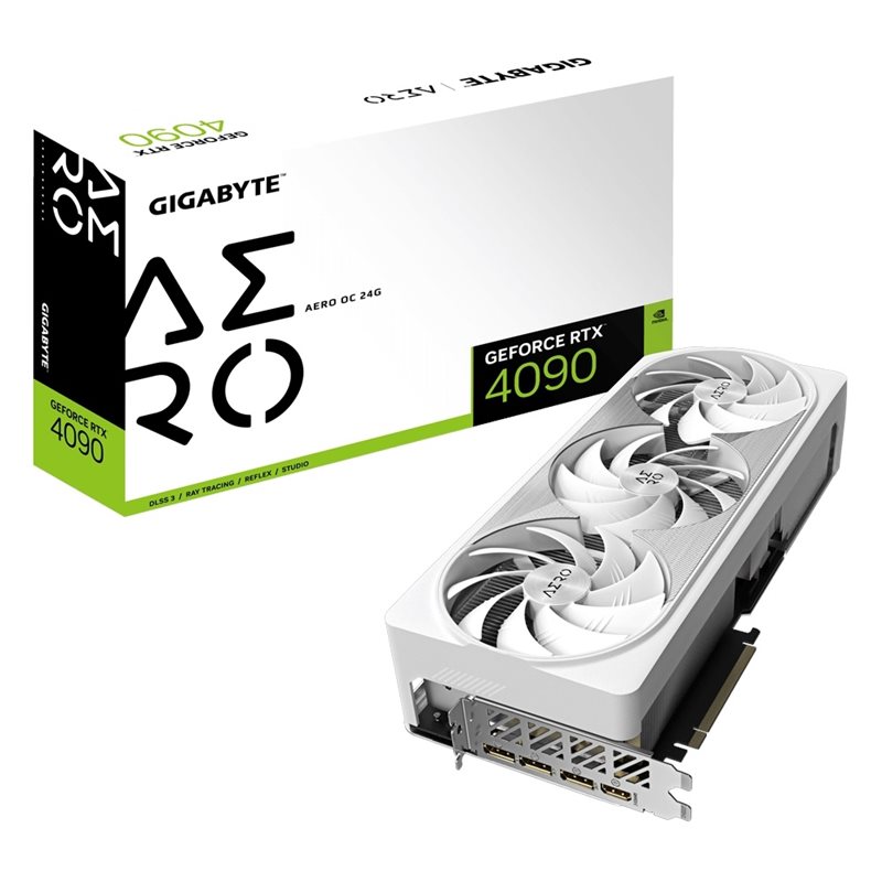 Gigabyte GeForce RTX 4090 AERO OC -näytönohjain, 24GB GDDR6X (Tarjous! Norm. 2049,90€)