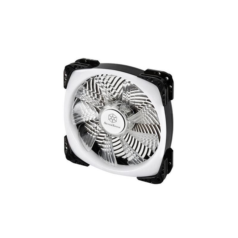 SilverStone AP142-ARGB, 140mm PWM-laitetuuletin, läpinäkyvä/musta - Kuva 2
