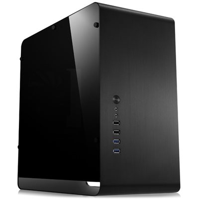 Jonsbo UMX3 Black, ikkunallinen mATX-kotelo, musta