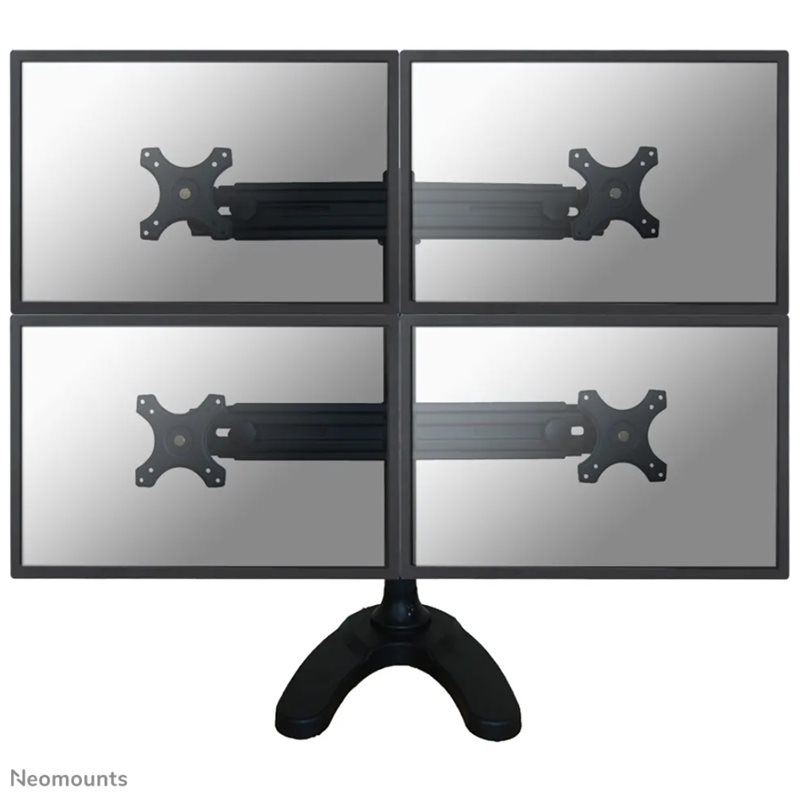Neomounts by Newstar FPMA-D700DD4 monitor desk mount, pöytäteline neljälle monitorille, musta