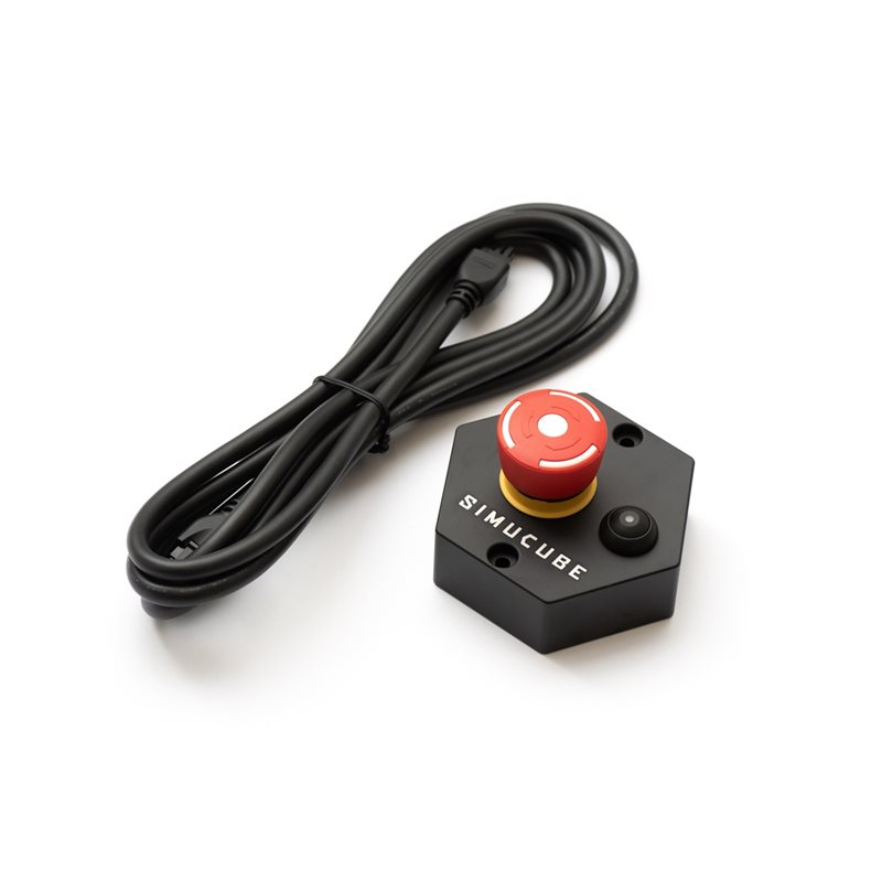 Simucube Simucube Premium Torque Off Button, ensiluokkainen hätäpainike, musta/punainen/keltainen
