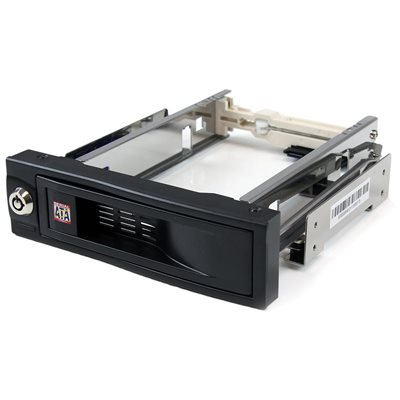 StarTech.com 3.5" Trayless Hot Swap SATA Mobile Rack 5.25" -laitepaikkaan, musta/hopea