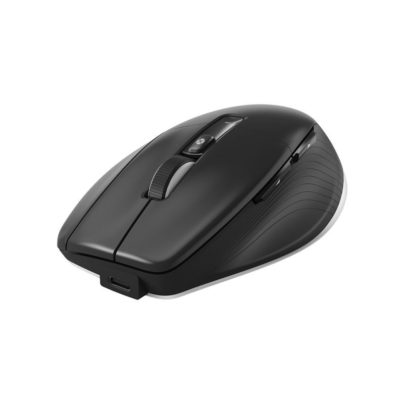 3Dconnexion CadMouse Pro Wireless, langaton ergonominen hiiri, 7200 DPI, musta