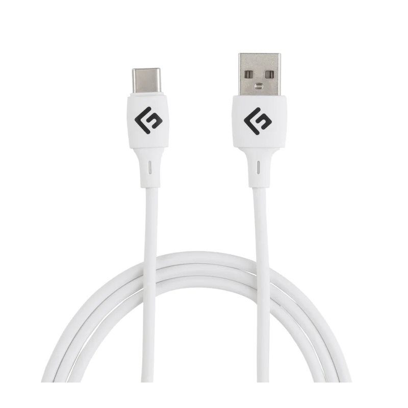 FLOATING GRIP Soft Silicon USB-C/USB-A -kaapeli, 0,5m, valkoinen (Tarjous! Norm. 13,90€)