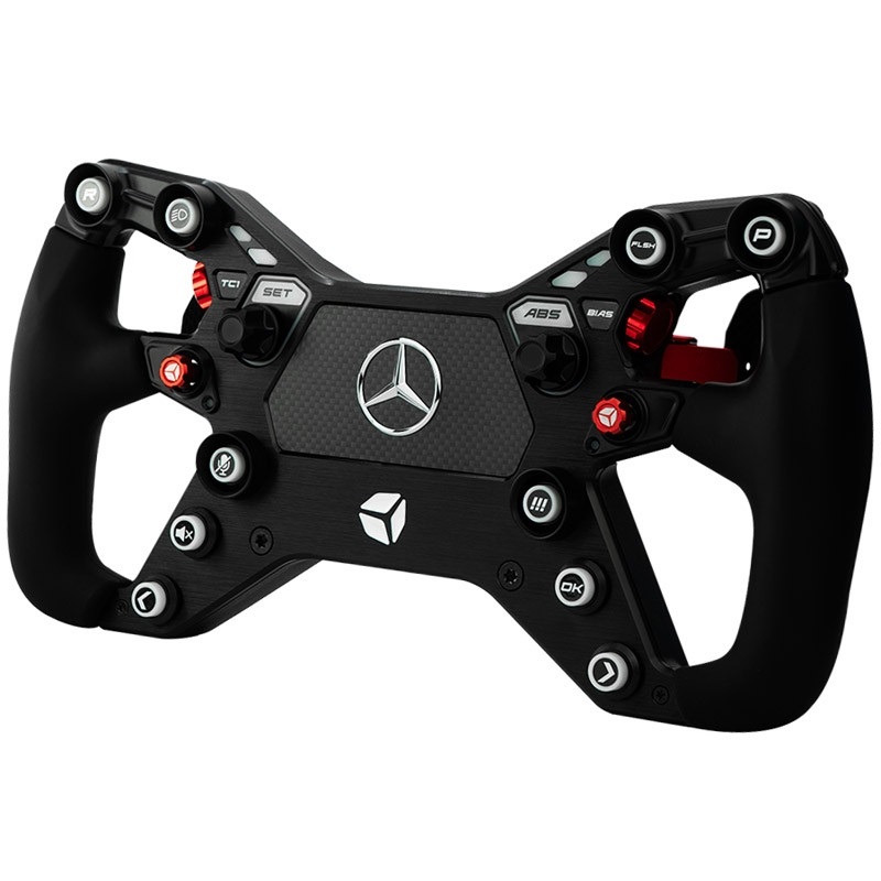 Cube Controls x Mercedes-AMG - GT Edition SIM Wheel -rattiohjain, ei hubia, musta/punainen