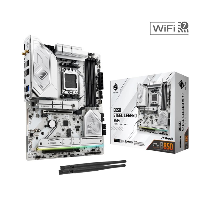 ASRock B850 Steel Legend WiFi, ATX-emolevy