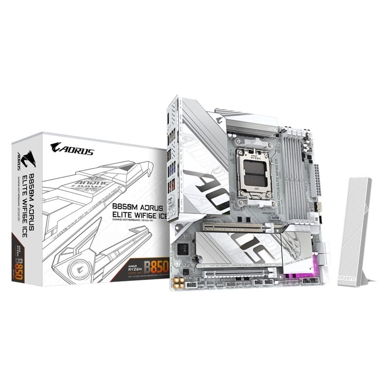 Gigabyte B850M AORUS ELITE WIFI6E ICE, mATX-emolevy