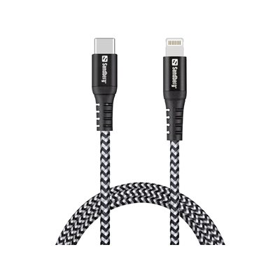 Sandberg USB-C - Lightning -kaapeli, 1m, musta