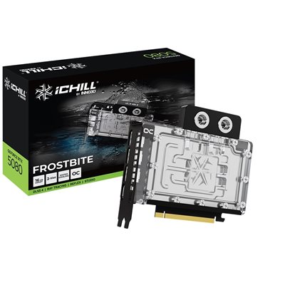 INNO3D GeForce RTX 5080 iCHILL FROSTBITE -näytönohjain, 16GB GDDR7