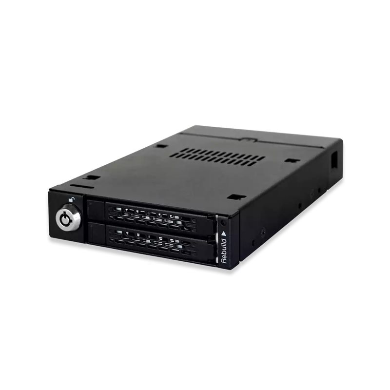 ICY DOCK ToughArmor Backplane RAID, 2x 2.5" SATA HDD/SSD -> 1x 3.5" laitepaikkakotelo, musta