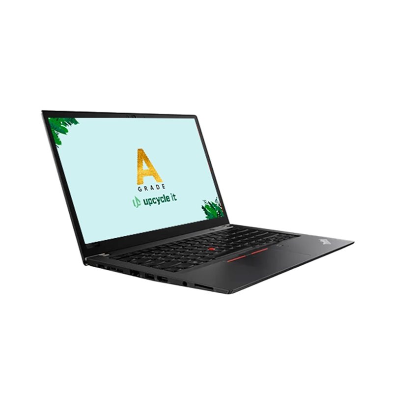 Upcycle IT Kunnostettu Lenovo 14" Thinkpad T480S, kannettava tietokone, musta
