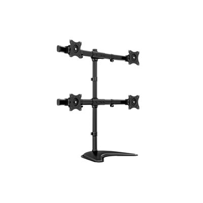 Multibrackets 15-27" x4 M Deskstand Basic Quad, pöytäjalusta neljälle näytölle, musta
