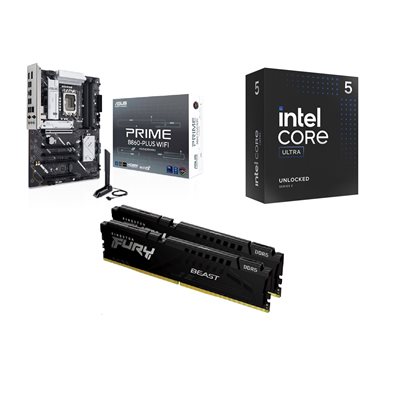 Asus PRIME B860-PLUS WIFI + Intel Core Ultra 5 245KF + 32GB DDR5 5600MHz -tuotepaketti