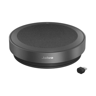 Jabra Speak2 75 MS Teams, konferenssi/työpöytäkaiutin + Link380 USB-C dongle, musta