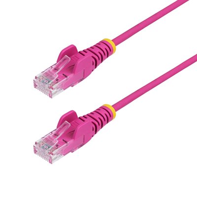 StarTech.com U/UTP Cat6 Slim laitekaapeli, LSZH, 15m, pinkki