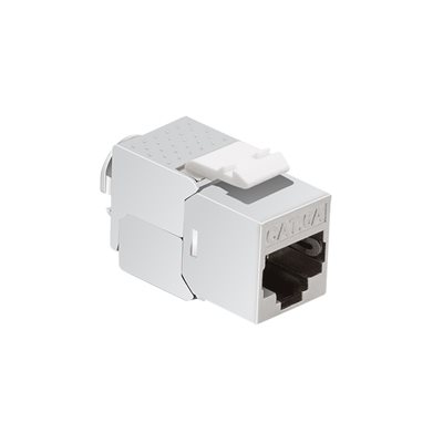 Logilink Suojattu STP Cat6A Keystone-liitin, työkaluton, hopea