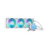 Fractal Design Radius 360 RGB White, 360mm AIO-nestejäähdytysratkaisu prosessorille, valkoinen
