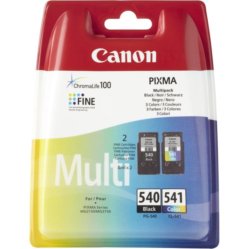 Canon PG-540 / CL-541 multi pack, 2 ink cartridges