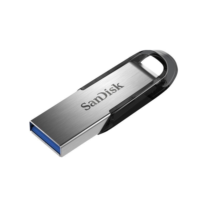 Sandisk 256GB Ultra Flair -muistitikku, USB 3.0, 150MB/s, hopea/musta