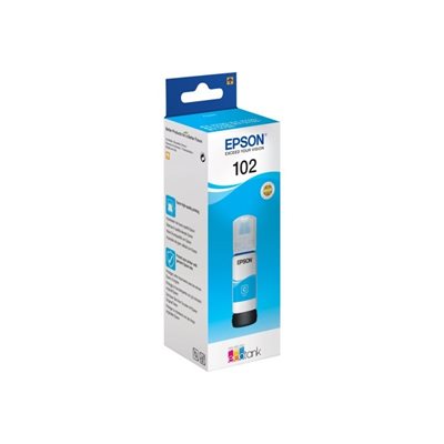 Epson 102 -mustepullo, 70ml, syaani