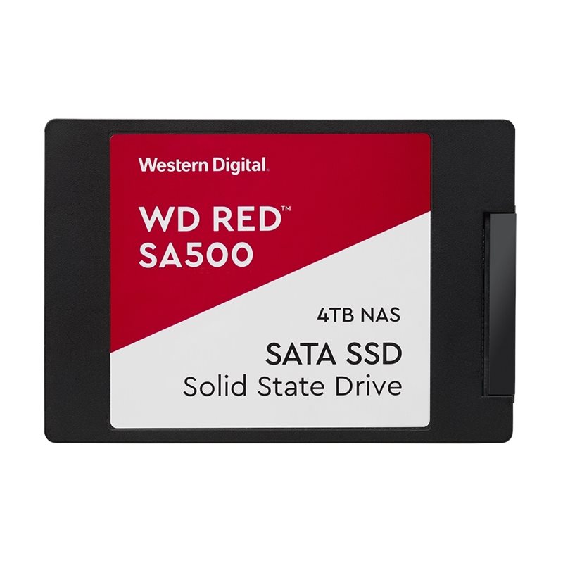 Western Digital 4TB WD Red SA500 SSD-levy, 2.5", SATA III, 560/530 MB/s