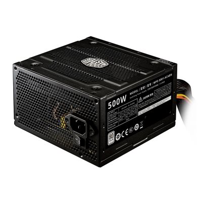 Cooler Master 500W Elite 500 V4, ATX-virtalähde, 80 Plus, musta