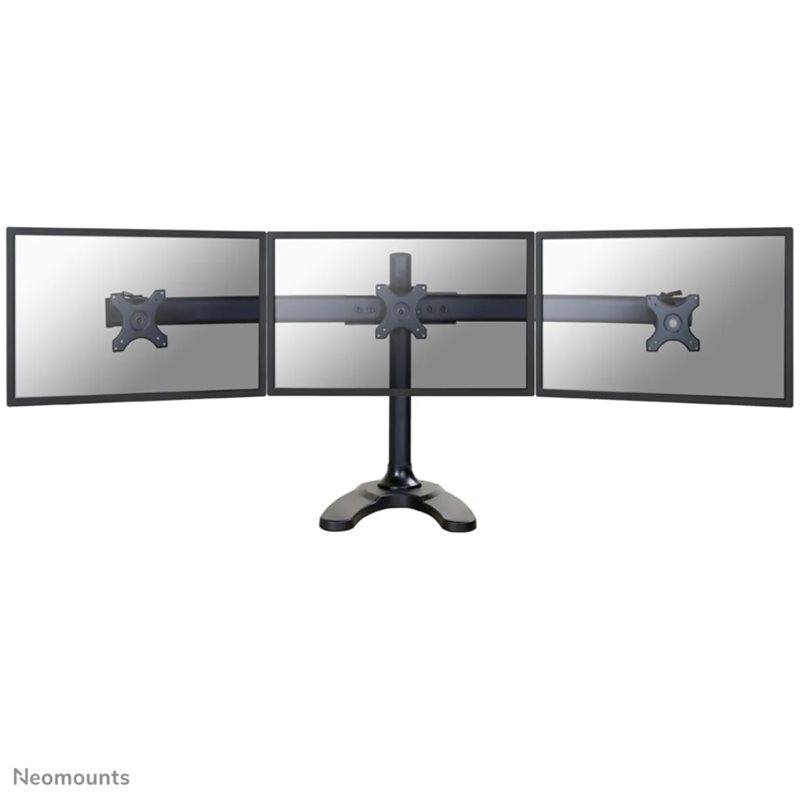 Neomounts by Newstar FPMA-D700DD3 monitor desk mount, pöytäteline kolmelle monitorille, musta