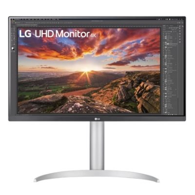 LG 27" 27UP85NP-W, 4K UHD -monitori, valkoinen/harmaa/musta